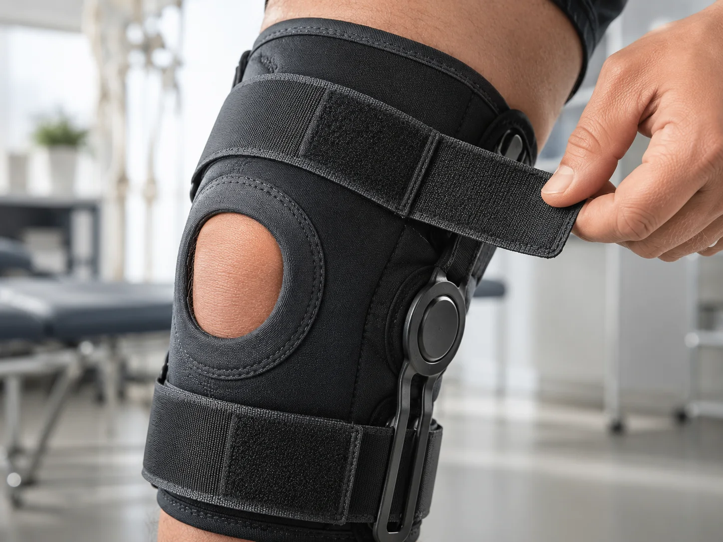 Gripnex hook and loop tape used on orthopedic braces and rehabilitation supports